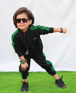 Boys Embroided Tracksuit (Black)