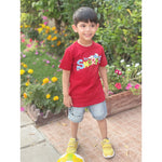 Boys Toddler T-Shirt  (Smurfs / Red)