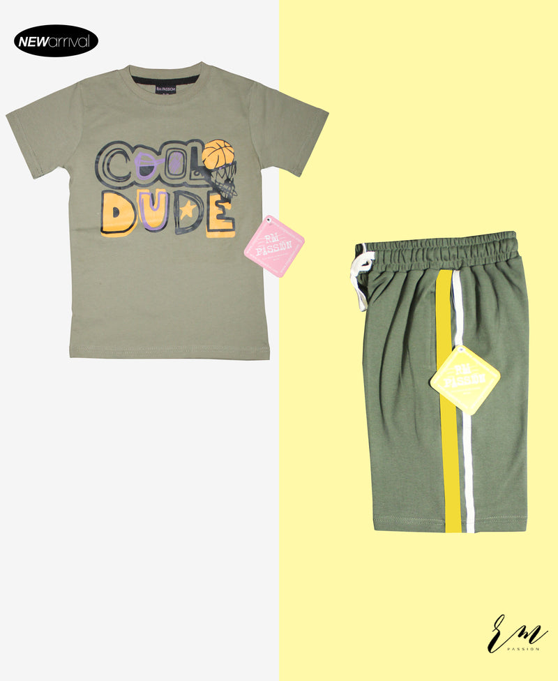 Boys Pack ( Cool Dude ( Green ) /  Green ( Stripe Short )