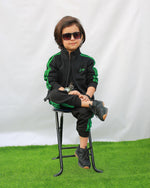 Boys Embroided Tracksuit (Black)