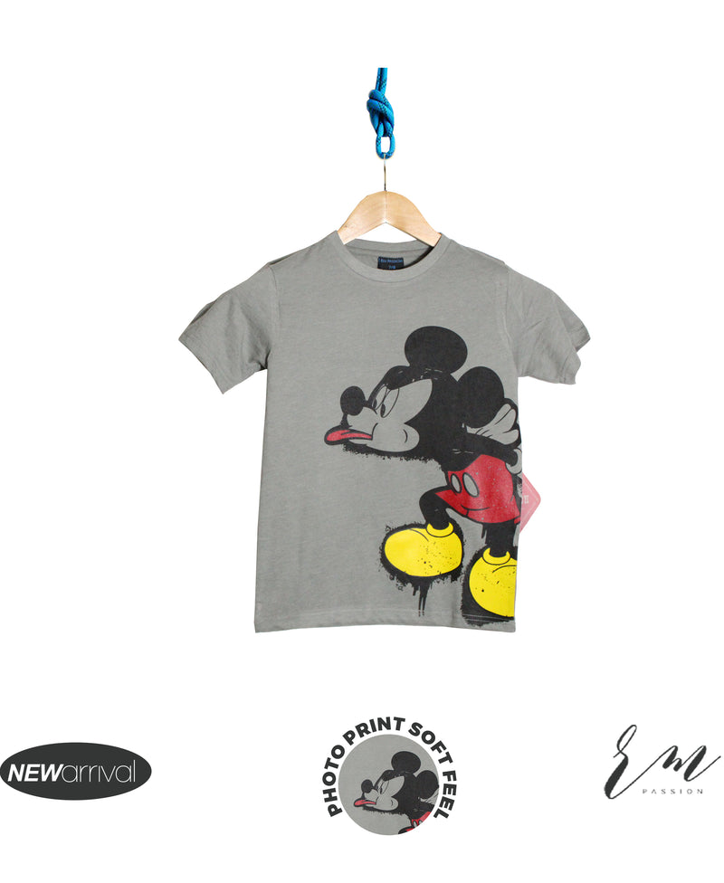 Boys T-Shirts  (Grey Mickey)