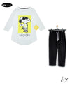Ladies Loungewear (Snoopy White / Black trouser )