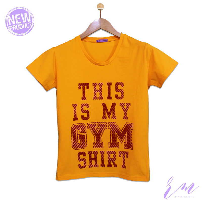 Ladies Gym T-Shirt ( Mustard )
