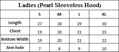 Ladies Pearls Sleeveless Sweatshirt