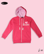 Girls Zipper Hoodie Barbie ( Shocking Pink )