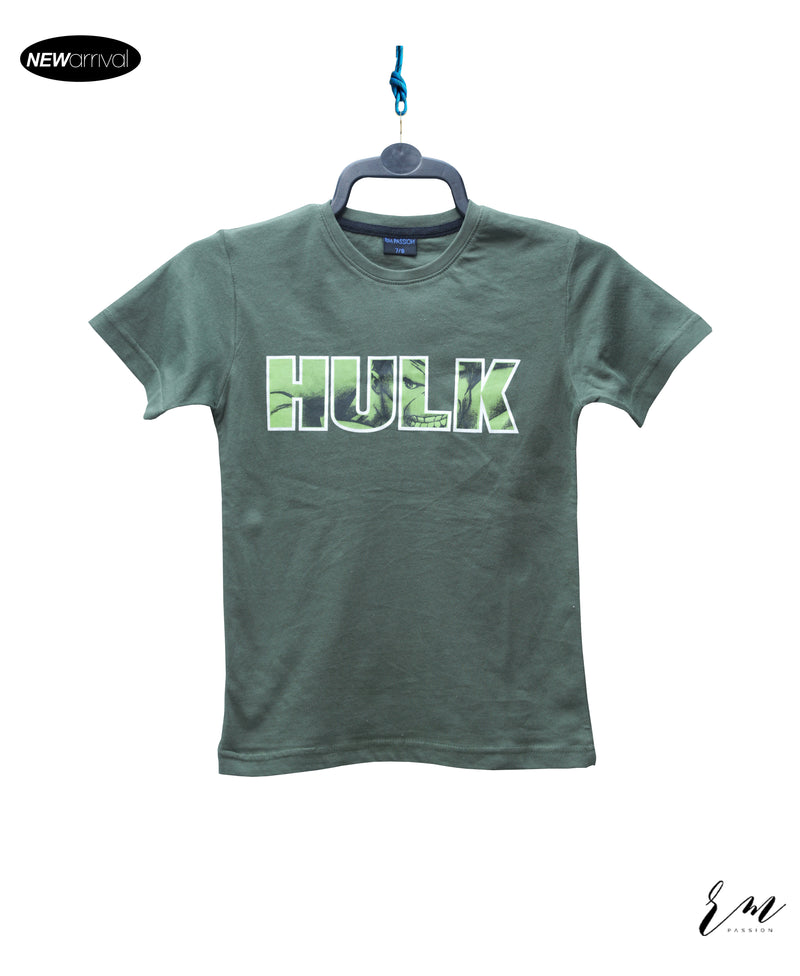 Boys T-Shirts (Hulk) Green