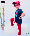 Boys Pack (Navy spider/Red)