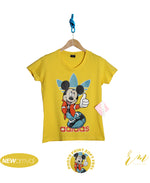 Ladies T-Shirt (Mickey Adidas Yellow)