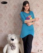 Ladies  (Bear Top) Free size / Trouser Black