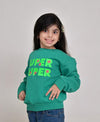 Girls Super Duper Sweatshirt (Green)