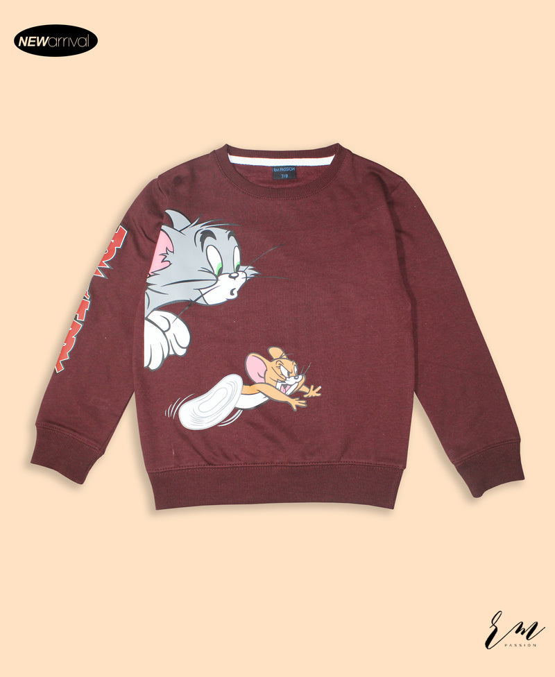 Boys Sweatshirt Tom & Jerry ( Brown )