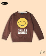 Girls Sweatshirt Smily world ( Brown )