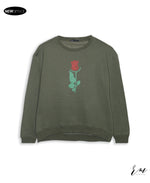 Ladies Sweatshirt Rose ( Green )