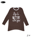 Ladies T-Shirt Better (Brown)