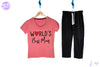 Ladies Loungewear Best Mom (Pink/Black)