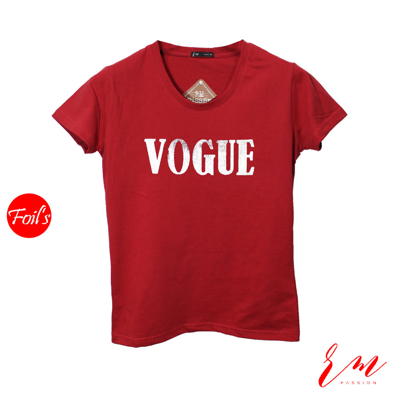 Ladies T-Shirt (Vogue Red)