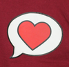 Ladies T-Shirt Clintch Heart ( Maroon )