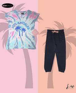 Girls Pack (Tie & Dye Los Angeles/ Navy Trouser)