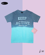 Boys T-Shirt Keep Active (Tie & Dye)
