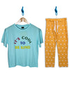 Ladies Loungerwear Its Cool (Sky blue/yellow)