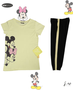 Girls Pack (Yellow Mickey Minnie / Yellow Stripe Capri )