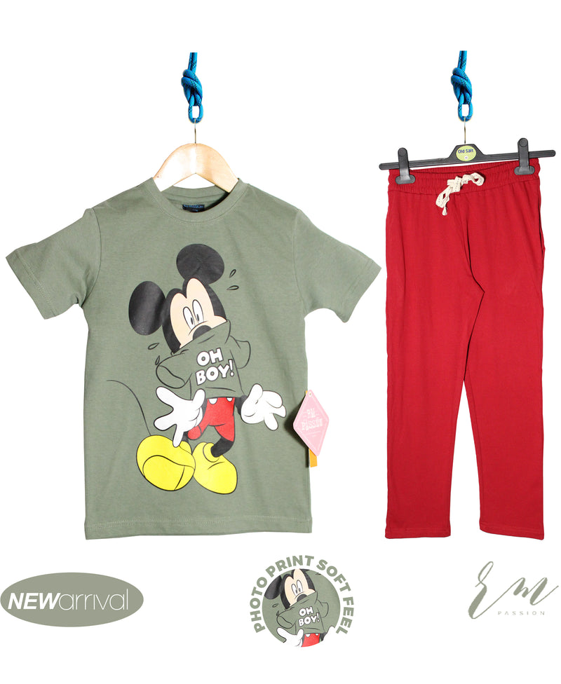 Boys Oh boy (Green Mickey / red trouser )
