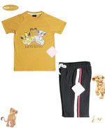 Boys (Lion King / Mustard / Boys Side stripe Short (Black)