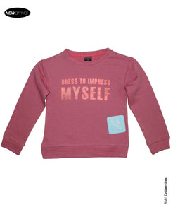 Girls My Self Sweatshirt (Brick)
