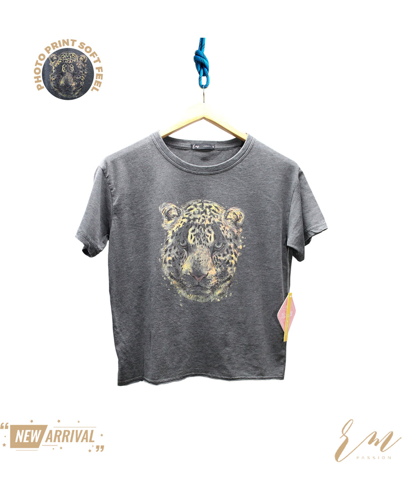 Ladies T-Shirt (Charcoal Tiger)