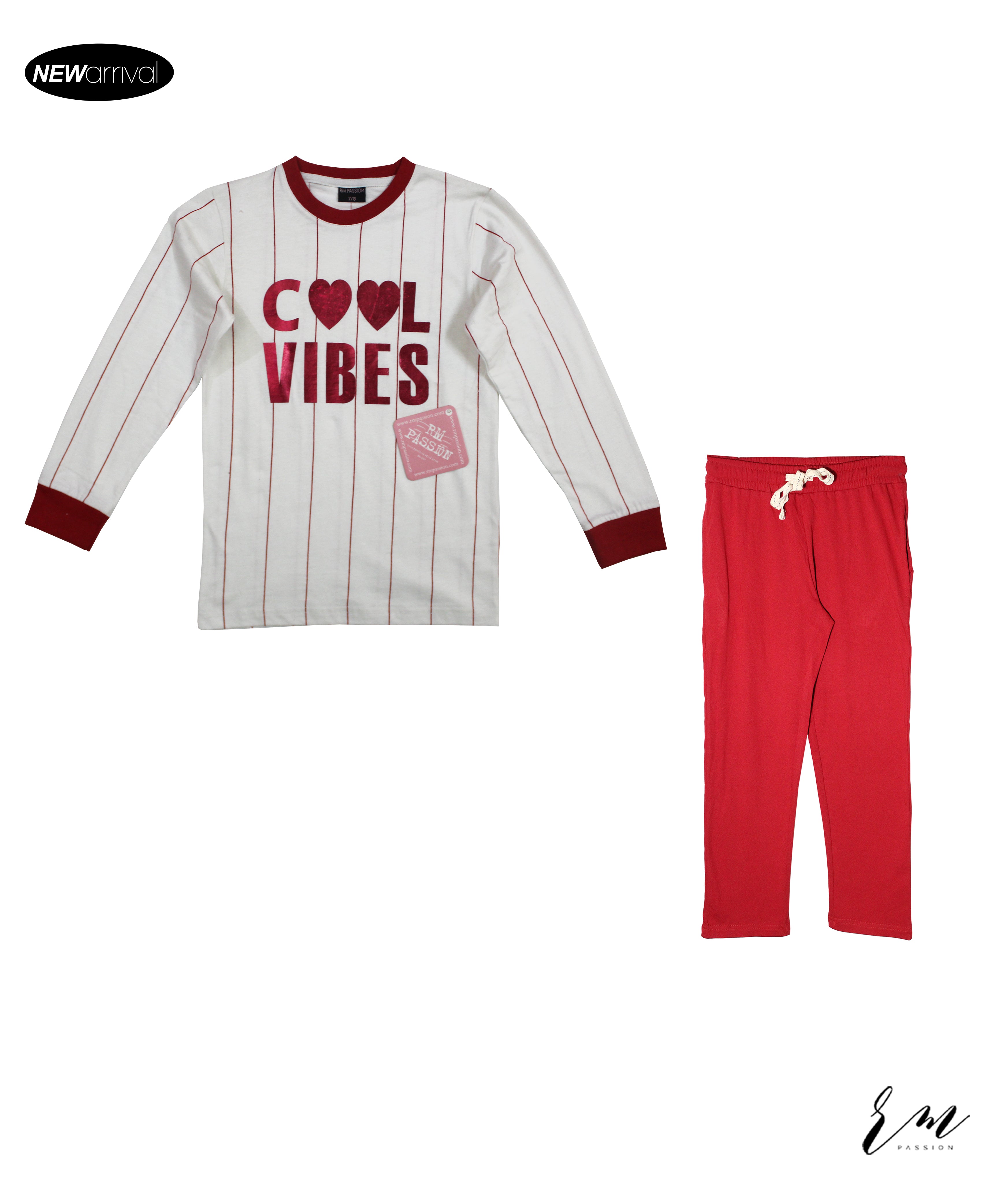 Girls Pack (White Cool Vibes / Red trouser)