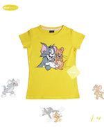 Girls T-Shirt (Tom & Jerry ( Yellow)