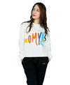 Printed Sweatshirt Womyn ( White)