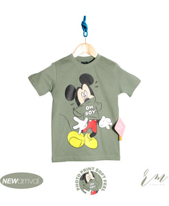 Boys Shirts Oh boy  (Green Mickey)