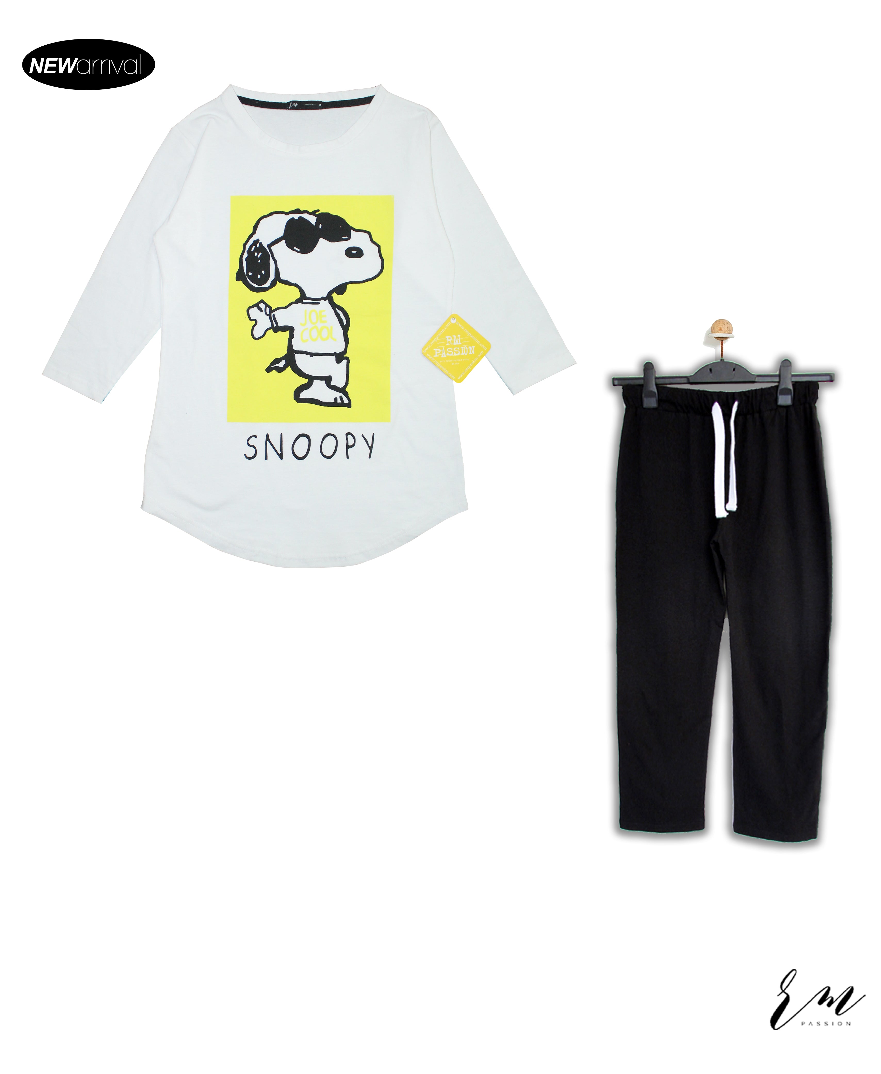 Ladies Packs (Snoopy White / Black trouser )