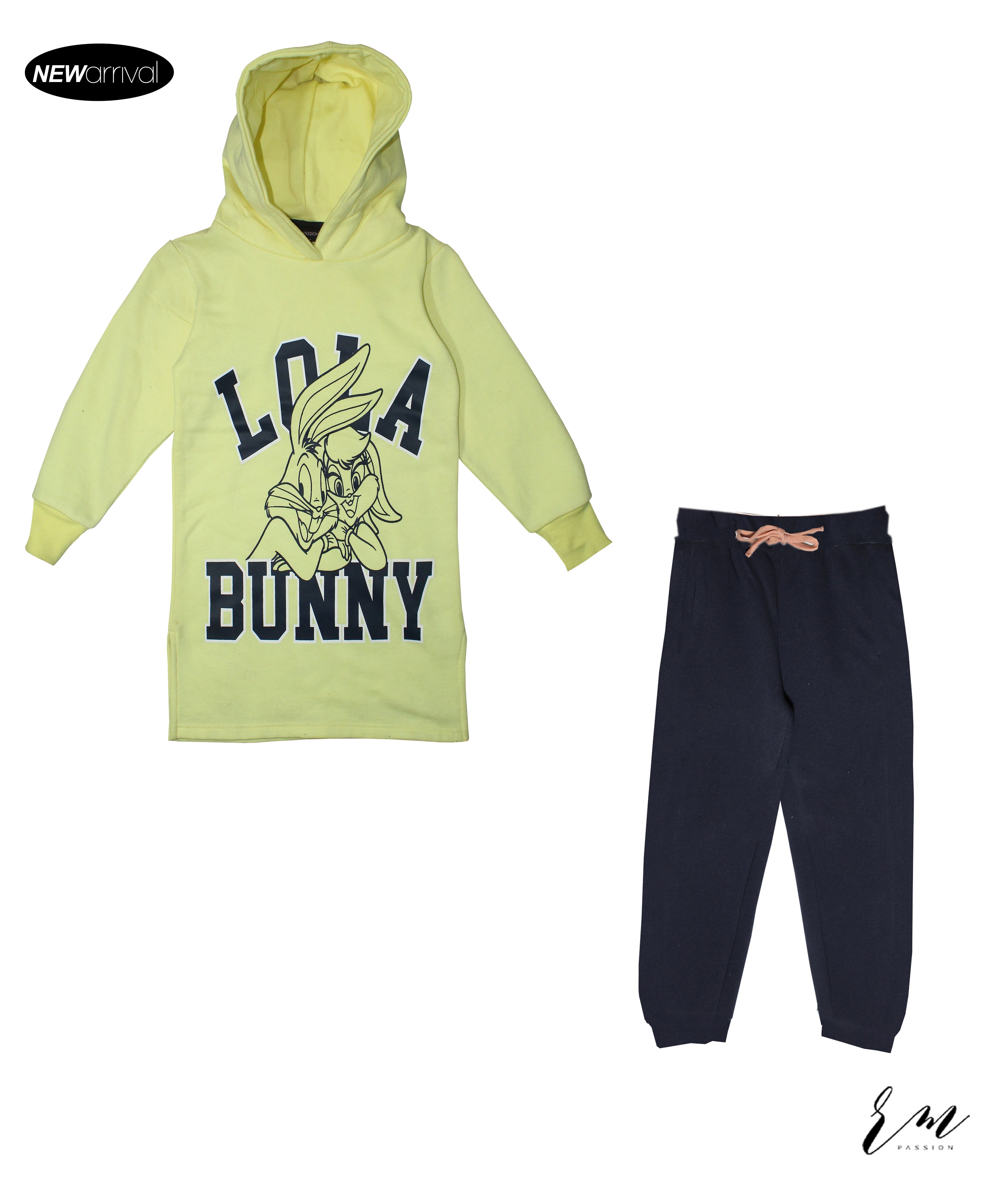Girls Pack Lola Bunny (Yellow) Trouser ( Navy )