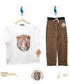 Ladies Loungewear (Tiger white / cheeta Trouser)