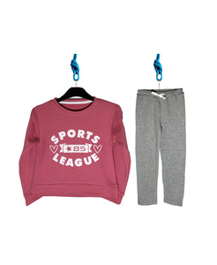 Printed Sweatshirt pack Sports (Pink/Grey)
