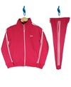 Ladies Zipper Track Suit (Pink)