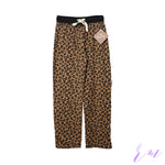 Brown cheeta print trouser