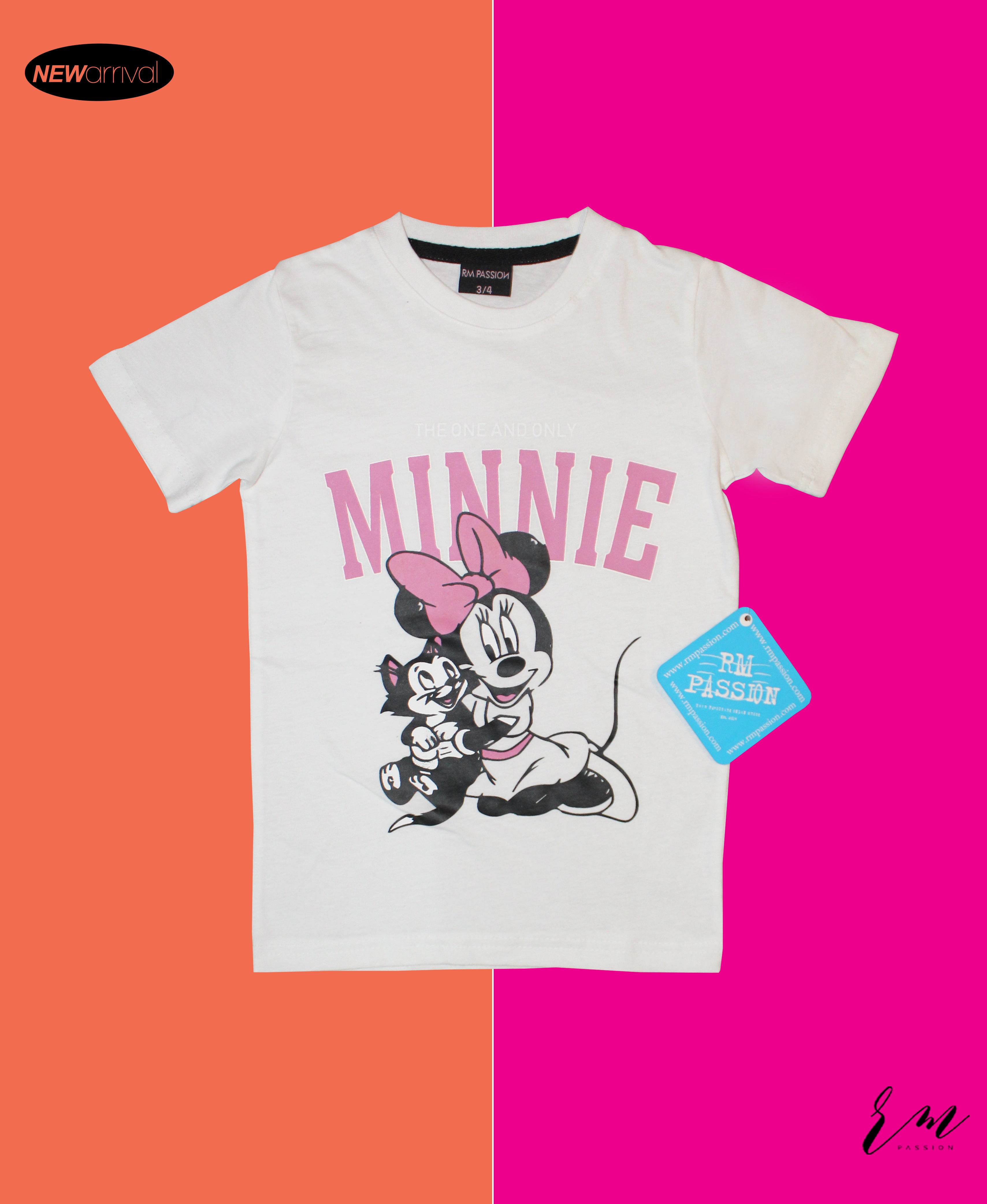 Girls Shirts (Minnie cat / White)