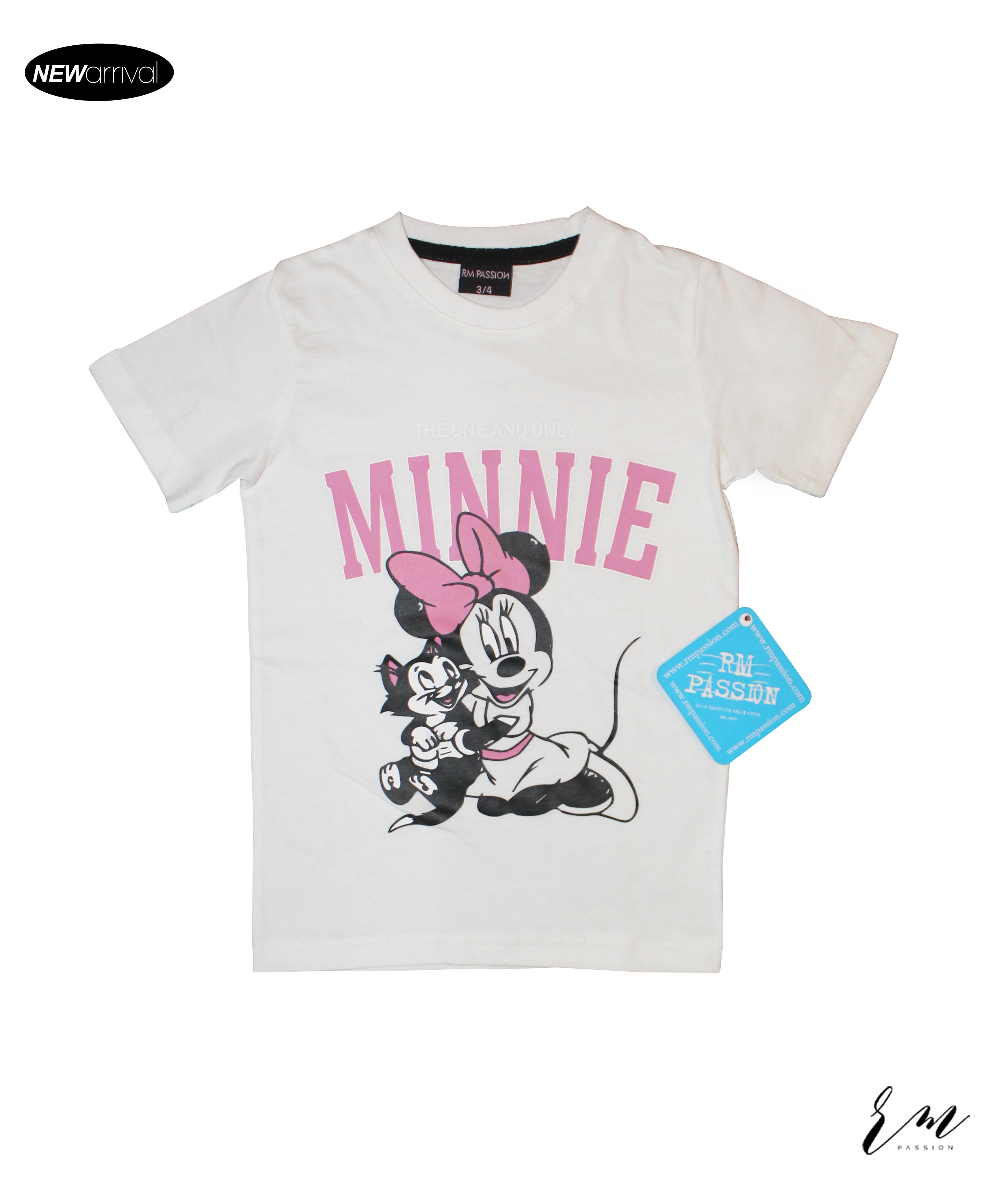Girls Shirts (Minnie cat / White)