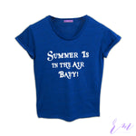 Ladies T-Shirt Summer In Air ( Blue )