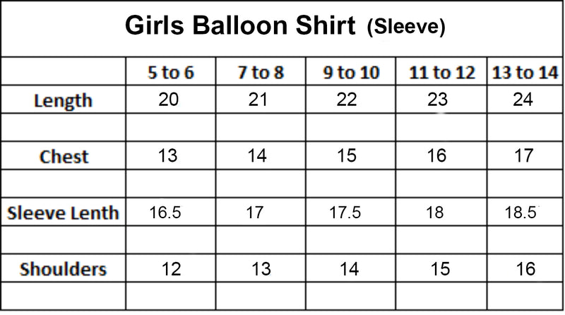 Girls T-Shirt (Mint Balloon Shirt )