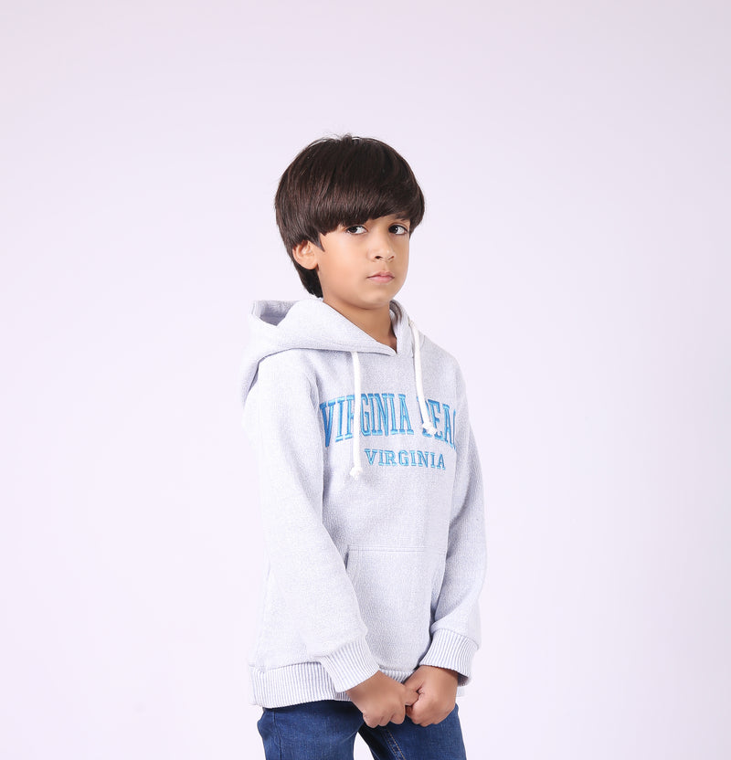 Boys Embroided Pullover Hoodie