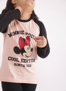 Girls Top Minnie ( Pink, Black )