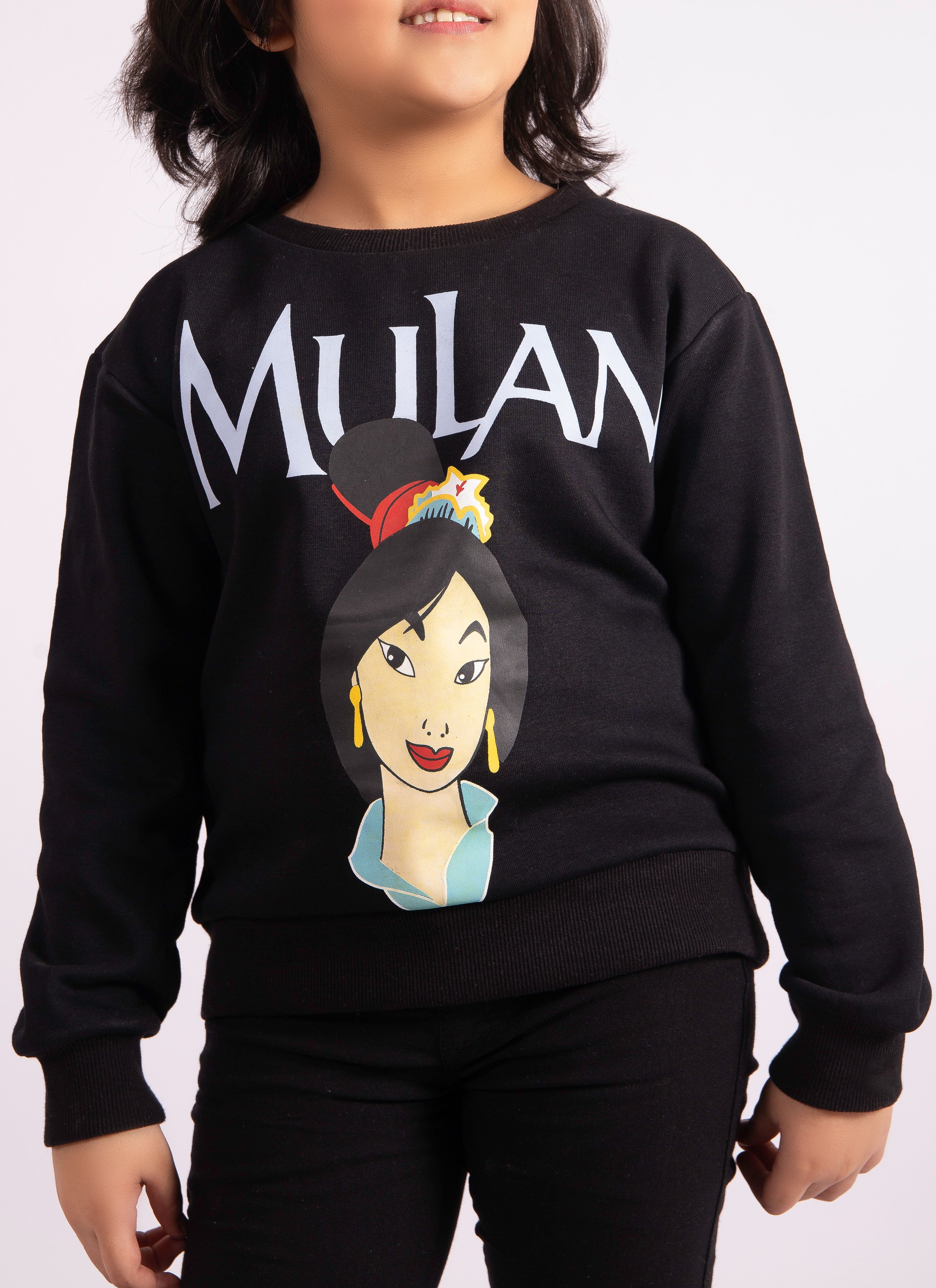 Girls Top Mulan (Black )