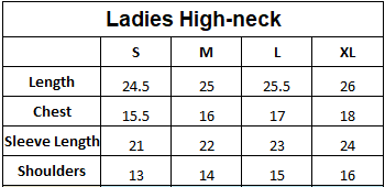 Ladies High-Neck (Charcoal)