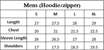 Mens Zipper Hoodie (Navy)