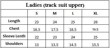Ladies Zipper Track Suit (Sand)